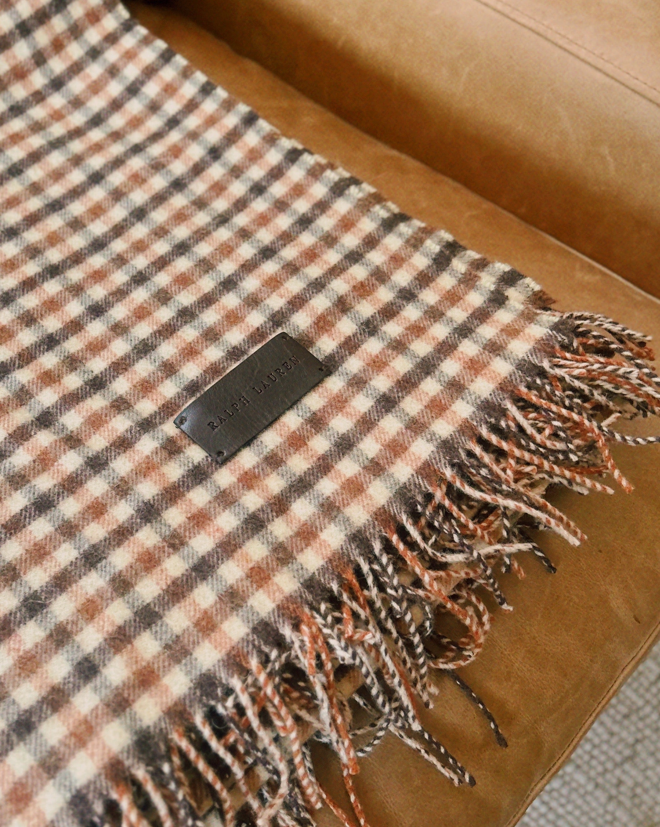 Ralph Lauren Byrdcliffe 100% Lambswool Throw