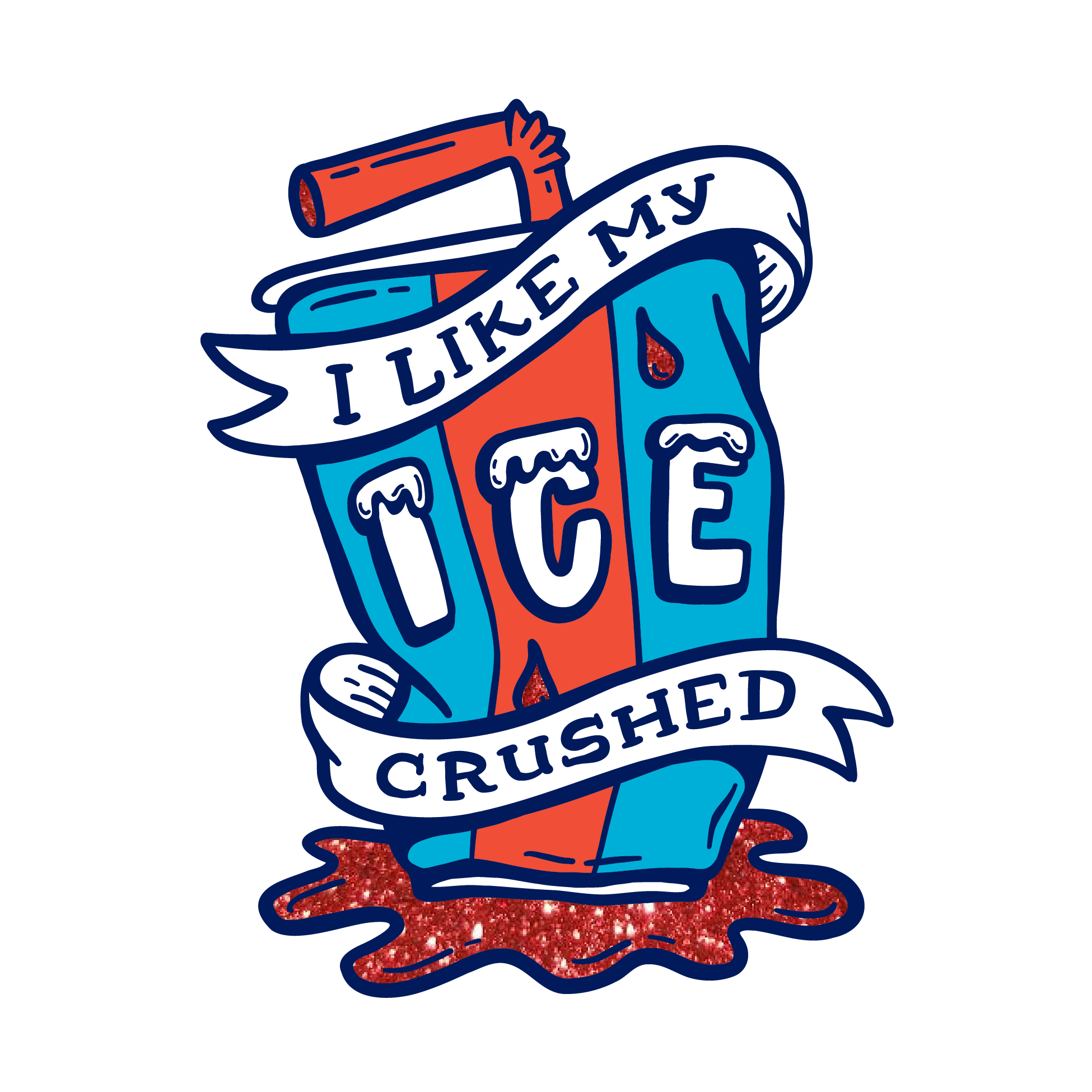 Crushed Ice Enamel Pin (PREORDER)