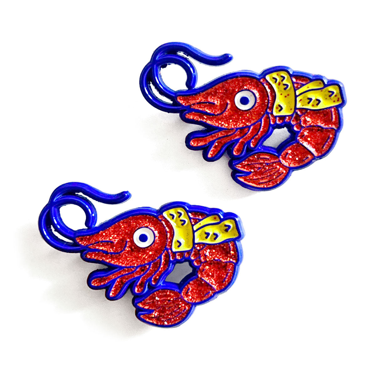 FriendShrimp Enamel Pin Pair
