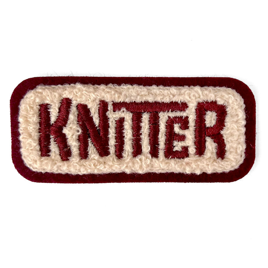 Knitter Chenille Patch