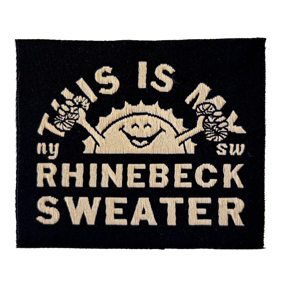 This Is My Rhinebeck Sweater Label (Black)