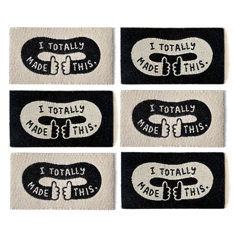 I Totally Made This Peel & Stick Cotton Label 6-Pack (Mix)