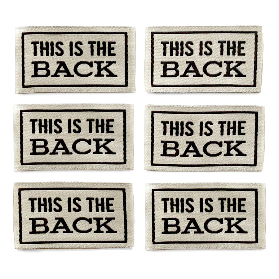 This Is The Back Labels Pack of 6, Natural