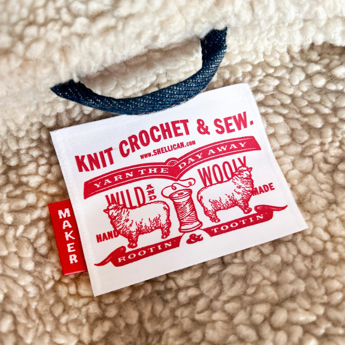 Wild &amp; Wooly Label (White)