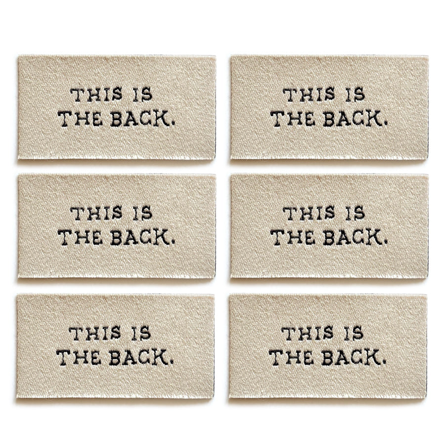 This Is The Back Cotton Label 6-Pack (Natural)
