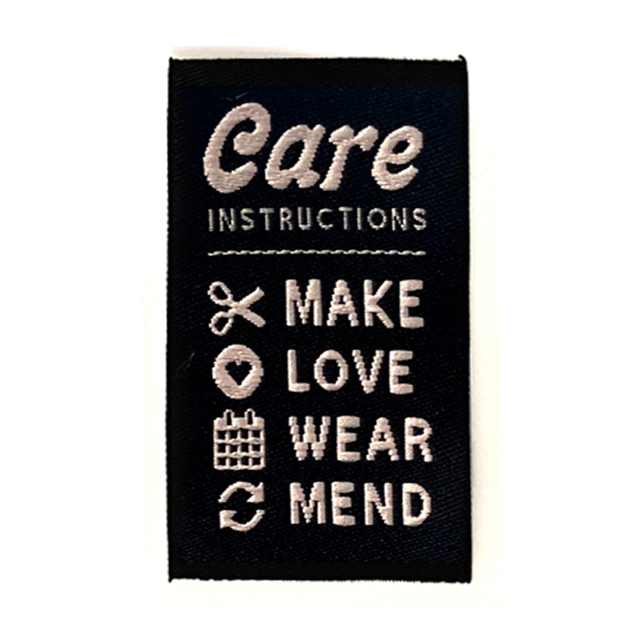 Care Label (Black)