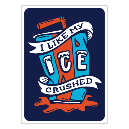 Crushed Ice Postcard (Free Printable PDF)