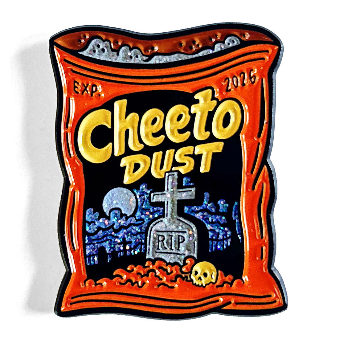 Cheeto Dust Enamel Pin