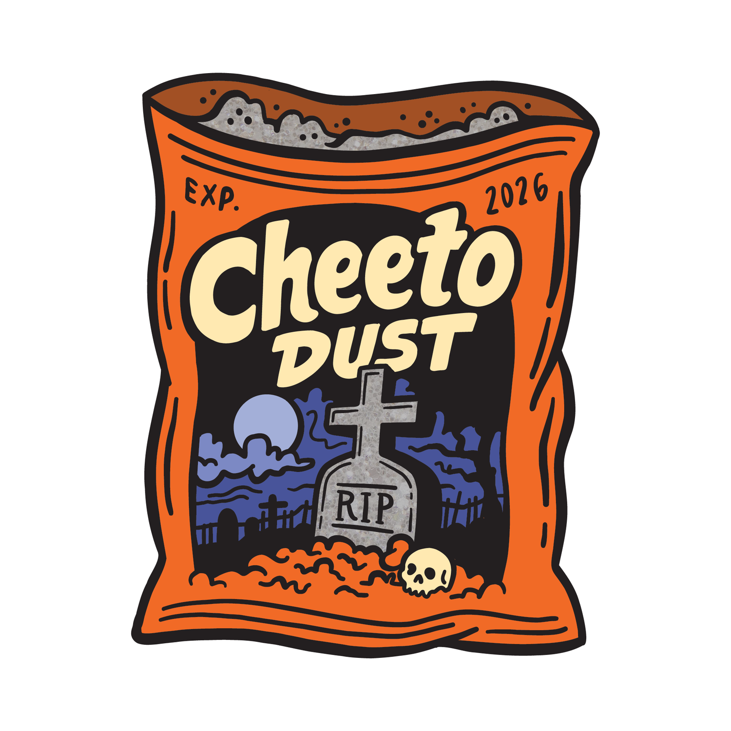 Cheeto Dust Enamel Pin (PREORDER)