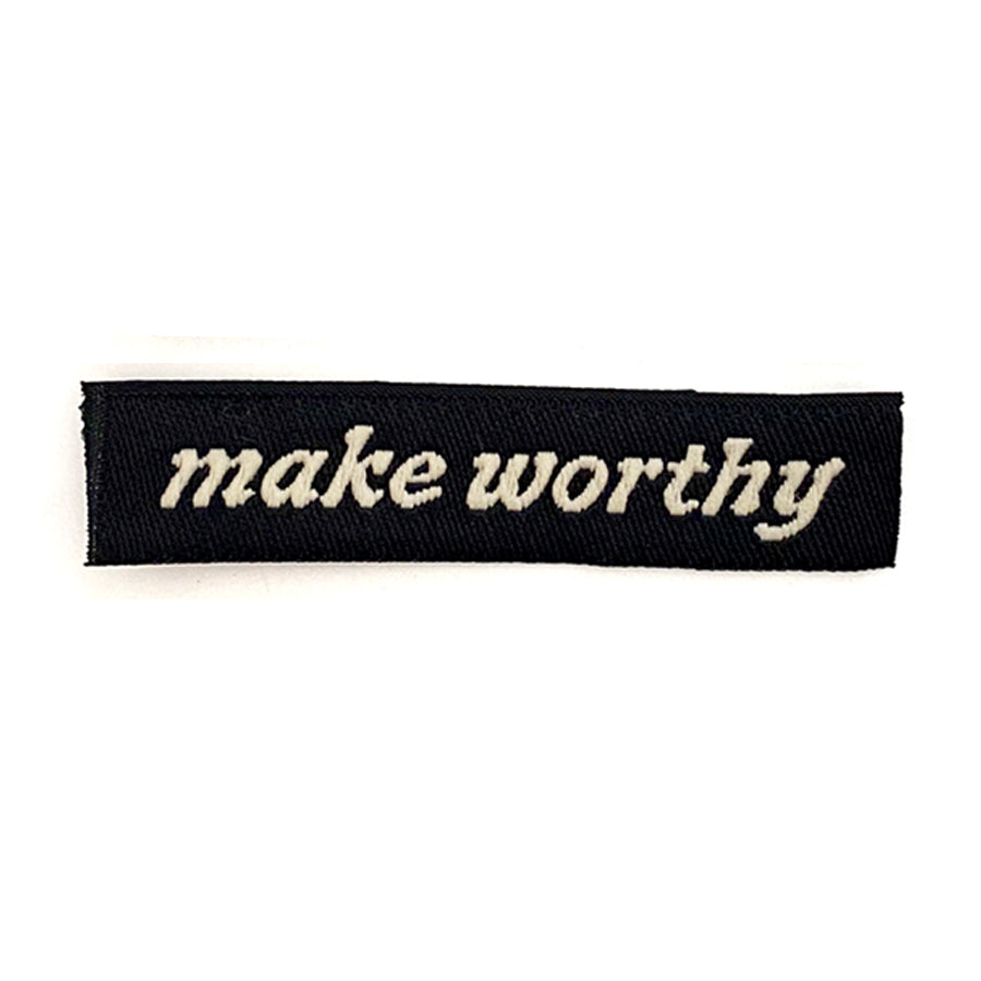 Make Worthy Label (Black)