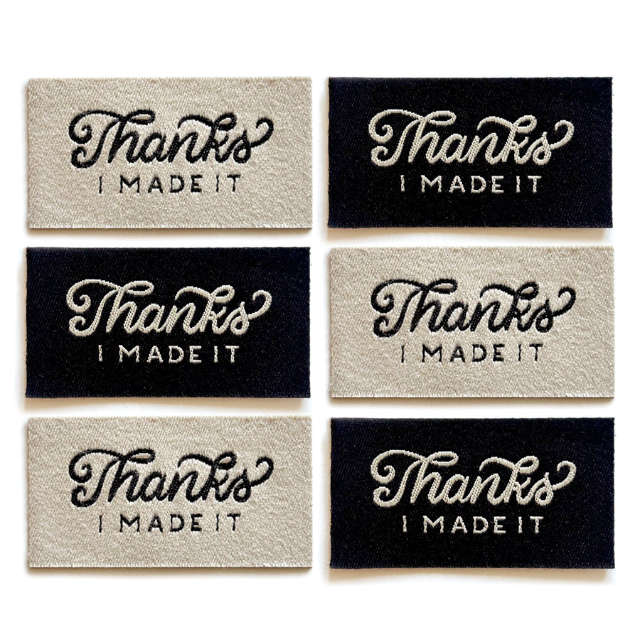 Thanks I Made It Cotton Label 6-Pack (Mix)