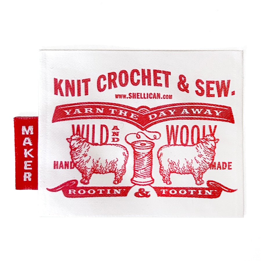 Wild &amp; Wooly Labels Pack of 6, White