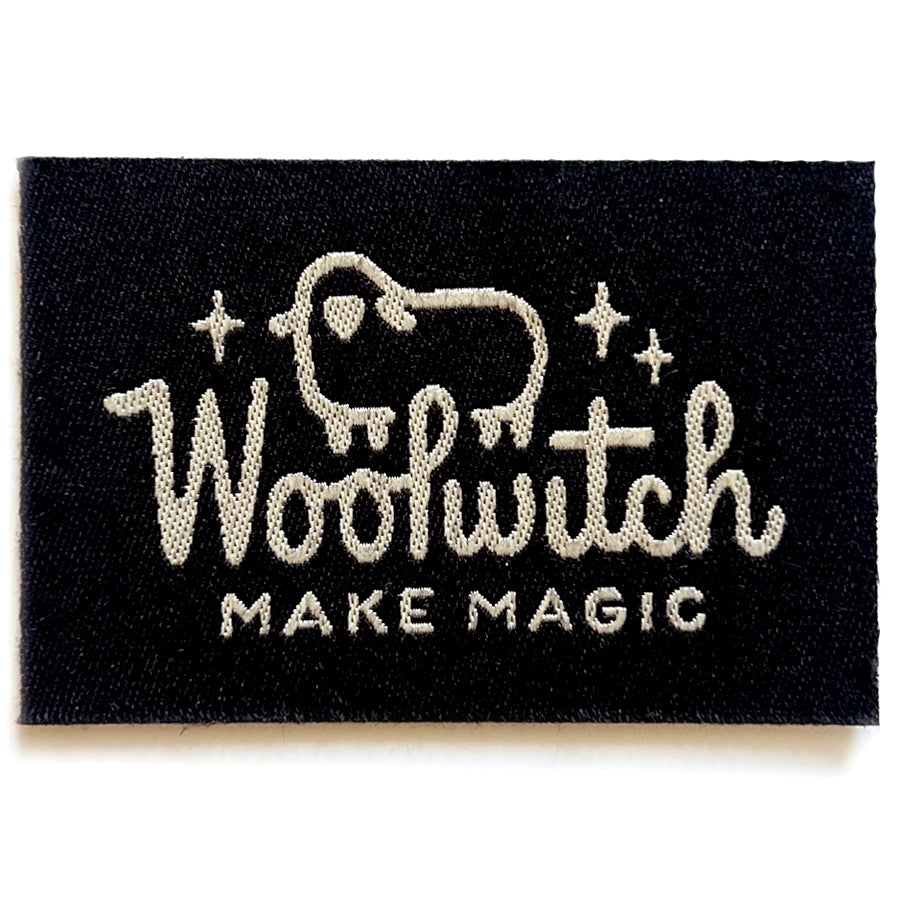 Woolwitch Peel &amp; Stick Cotton Label (Black)