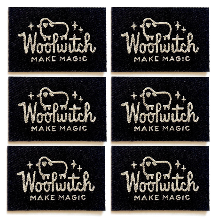 Woolwitch Cotton Label 6-Pack (Black)