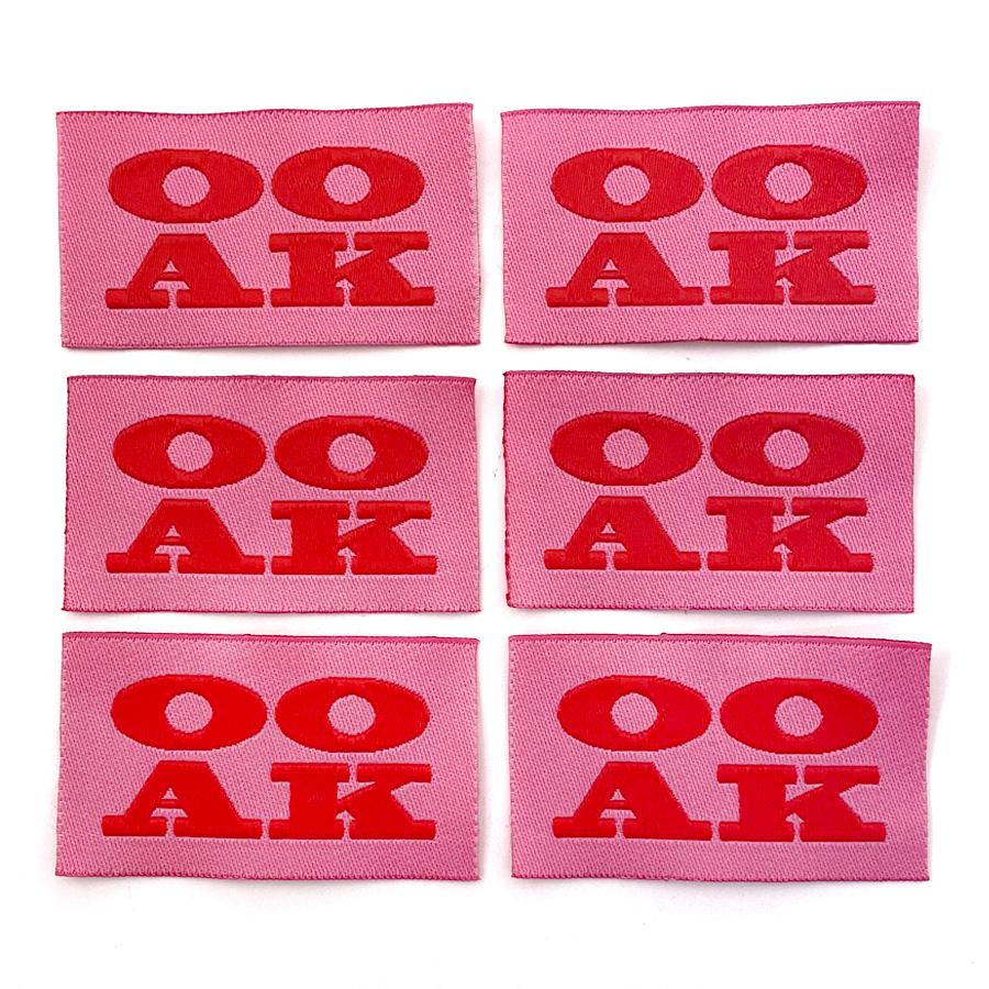 OOAK Labels Pack of 6, Bubblegum