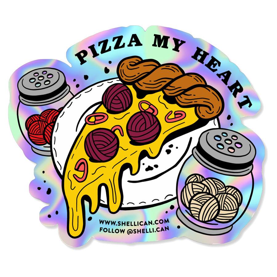 Pizza My Heart Sticker