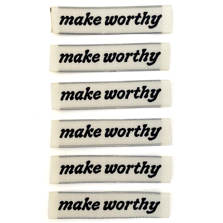 Make Worthy Labels Pack of 6, Natural